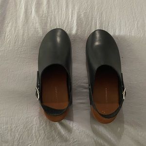 Anthropologie black clogs